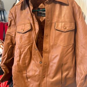 Men's Youngblood vintage faux leather jacket